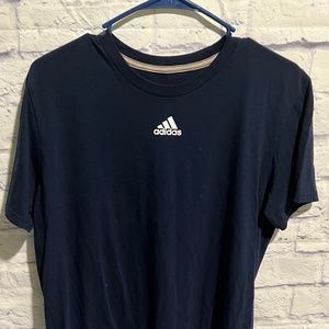 Blue Adidas Brand mens performance tee Size M short sleeve pre owned